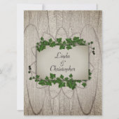 Woodland Wedding Invitation Kaart (Achterkant)