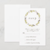 Woodland Wedding Response RSVP-kaart RSVP Kaartje (Voorkant / Achterkant)