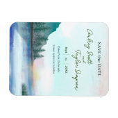 Woodland Wedding Save the Date Magnet Magneet (Horizontaal)