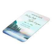 Woodland Wedding Save the Date Magnet Magneet (Linkerzijde)