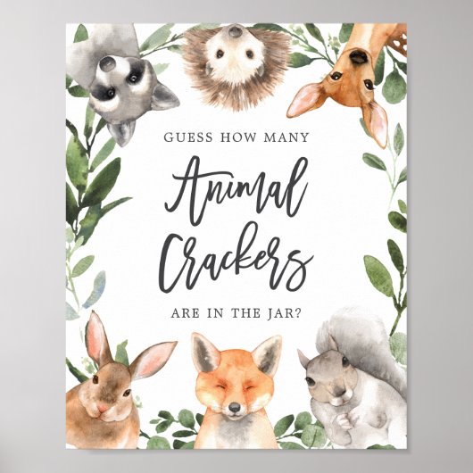 Woodland weet hoeveel dierenbonkers er zijn poster (Voorkant)