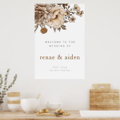 Woodland Welkomstbord, Vintage Boho Poster (Keuken)