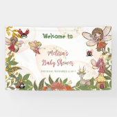 Woodland Whimsical Enchanted Forest Fairy &Ladybug Spandoek (Horizontaal)
