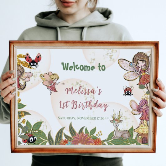 Woodland Whimsical Enchanted Forest Fairy Ladybug Spandoek