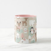 Woodland Whimsical Forest Animals Winter Mok (Midden)