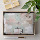Woodland Whimsical Forest Animals Winter Tissuepapier (Geschenk)