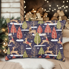 Woodland Whimsical Reinders Winter Accent Kussen