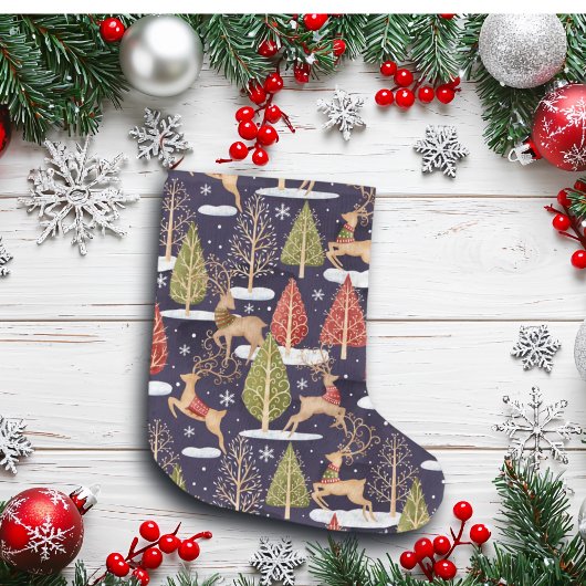 Woodland Whimsical Reinders Winter Grote Kerstsok