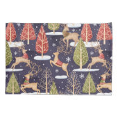 Woodland Whimsical Reinders Winter Kussensloop (Achterkant)