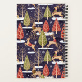 Woodland Whimsical Reinders Winter Notitieboek (Achterkant)