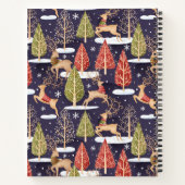 Woodland Whimsical Reinders Winter Notitieboek (Achterkant)