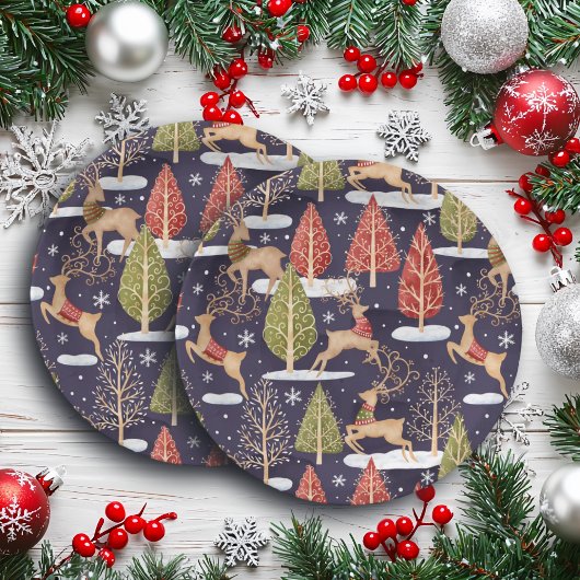 Woodland Whimsical Reinders Winter Papieren Bordje