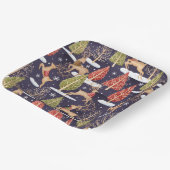 Woodland Whimsical Reinders Winter Papieren Bordje (Gebogen)