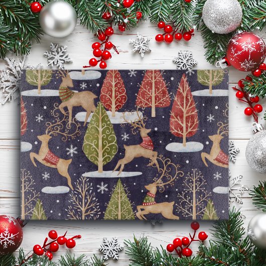 Woodland Whimsical Reinders Winter Snijplank