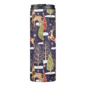 Woodland Whimsical Reinders Winter Thermosbeker (Achterkant)
