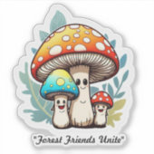 "Woodland Whimsy Art" Sticker (Voorkant)