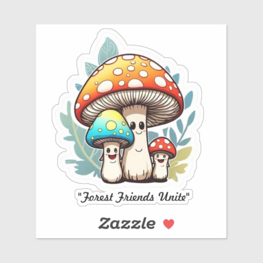 "Woodland Whimsy Art" Sticker (Vel)