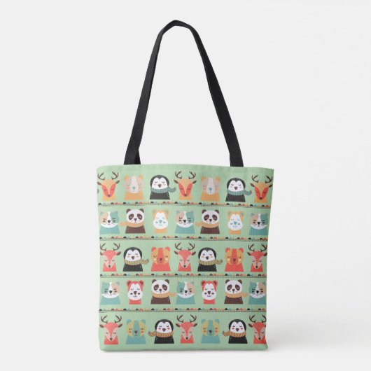 Woodland Whimsy Buddies Canvas tas (Achterkant)