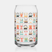 Woodland Whimsy Buddies Clear Can Glass Blikvorm Glas (Achterkant)