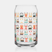 Woodland Whimsy Buddies Clear Can Glass Blikvorm Glas (Links)