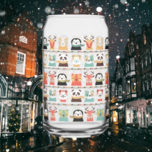 Woodland Whimsy Buddies Clear Can Glass Blikvorm Glas