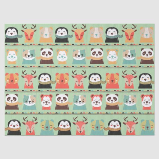 Woodland Whimsy Buddies Tissue Paper Tissuepapier (Voorkant)