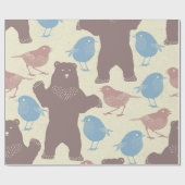 Woodland Whimsy Spring Wrapping Paper Cadeaupapier (Vlak)