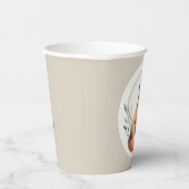 Woodland Whisper- Fox Illustration Papieren Bekers (Rechts)