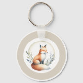 Woodland Whisper - Fox Keychain Button (Voorkant)