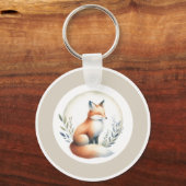 Woodland Whisper - Fox Keychain Button (Voorkant)