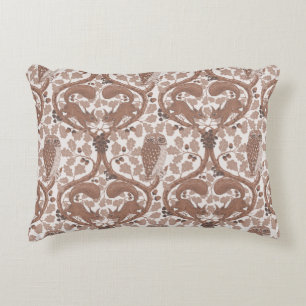 Woodland Whispers/Uilen en Eekhoorns in de Eik/mo Accent Kussen