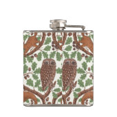 Woodland Whispers/Uilen en Eekhoorns in de Eik/mo Heupfles (Achterkant)