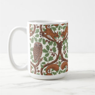 Woodland Whispers/Uilen en Eekhoorns in de Eik/mo Koffiemok