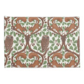 Woodland Whispers/Uilen en Eekhoorns in de Eik/mo Kussensloop (Achterkant-Rechts)