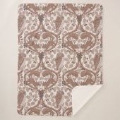 Woodland Whispers/Uilen en Eekhoorns in de Eik/mo Sherpa Deken (Voorkant)