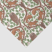 Woodland Whispers/Uilen en Eekhoorns in de Eik/mo Tissuepapier (Detail)