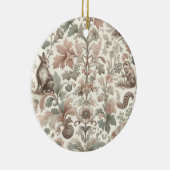 Woodland Whispers: Victoriaans Natuur Elegantie Keramisch Ornament (Rechts)