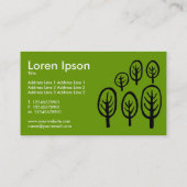 Woodland - White en Black on Green Visitekaartje (Achterkant)