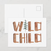 Woodland Wild Child Briefkaart (Voorkant / Achterkant)