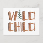 Woodland Wild Child Briefkaart (Voorkant)