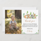 Woodland Wild Een Verjaardagsfoto Dank u kaart (Voorkant)