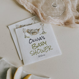 Woodland Wild Forest Bear Animal Baby Shower Servet