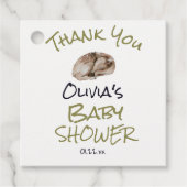 Woodland Wild Forest Deer Animal Baby shower Bedankjes Labels (Voorkant)