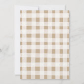 Woodland Wild One Birthday Invitation Kaart (Achterkant)