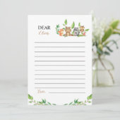 Woodland Wild One Note Time Capsule Kaart (Staand voorkant)