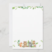 Woodland Wild One Note Time Capsule Kaart (Achterkant)