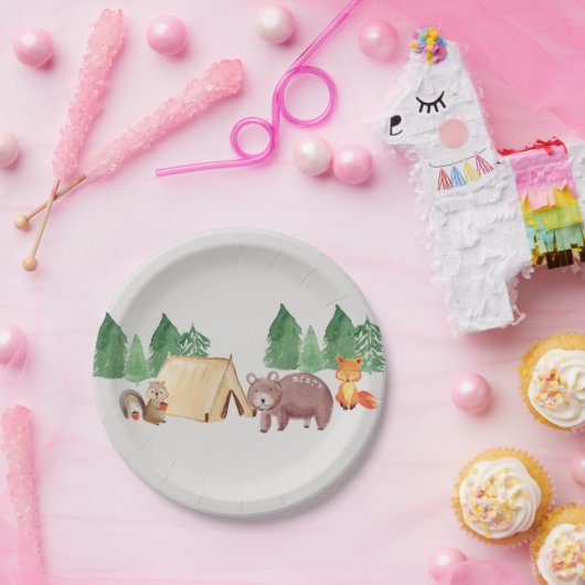 Woodland Wild ONE Papieren Bordje (Feest)