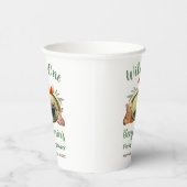 Woodland Wild One Photo Animal Waterverf Birthday Papieren Bekers (Rechts)