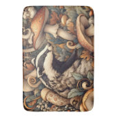 Woodland Wilde Paddestoelen Badger Rustiek Natuurl Badmat (Voorkant Verticaal)