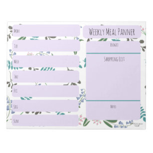 Woodland Wildflower Weekly notitieblok van de maal